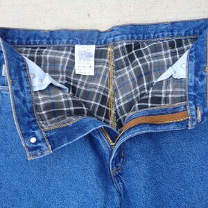 Carhartt FLANNEL LINED Jeans  size 42 x 28